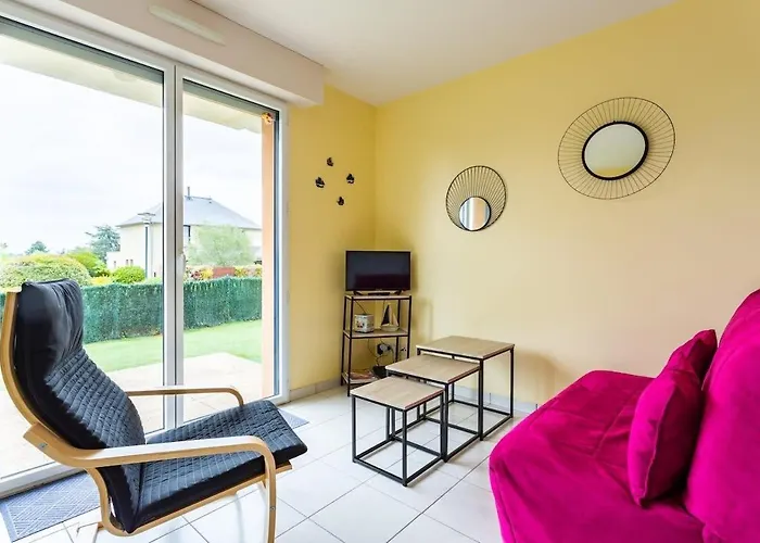 L\'Opale - Joli Appartement Avec Jardin Et Garage